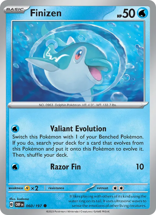 Finizen 060/197  - Reverse Holofoil SV03 Obsidian Flames - Common