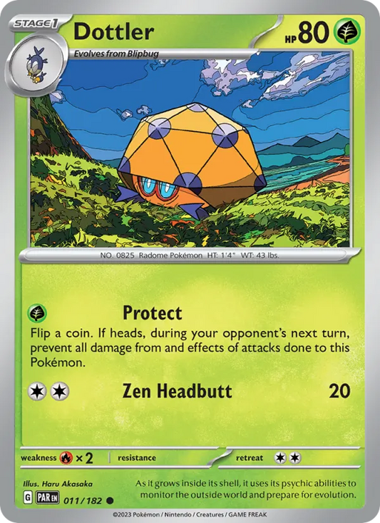 Dottler 011/182  - Reverse Holofoil SV04 Paradox Rift - Common