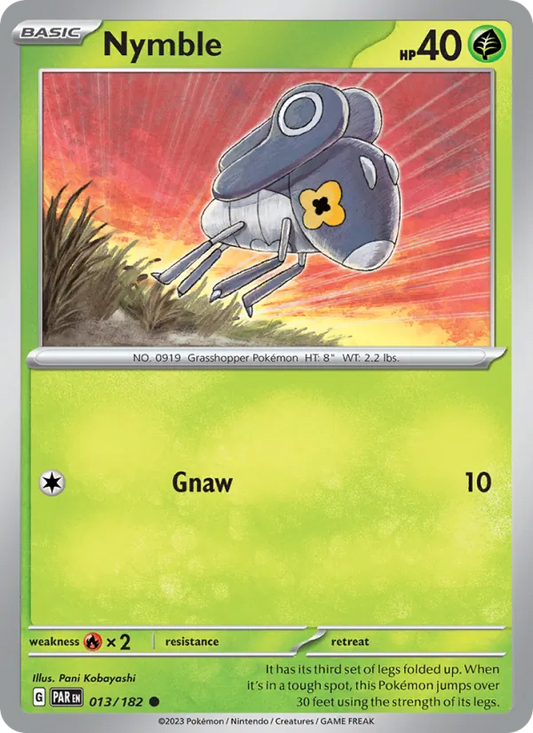Nymble 013/182  - Reverse Holofoil SV04 Paradox Rift - Common