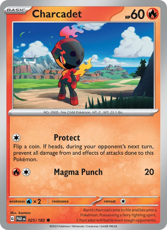 Charcadet 025/182  - Reverse Holofoil SV04 Paradox Rift - Common