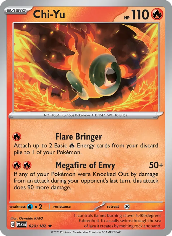Chi-Yu 029/182  - Holofoil SV04 Paradox Rift - Rare