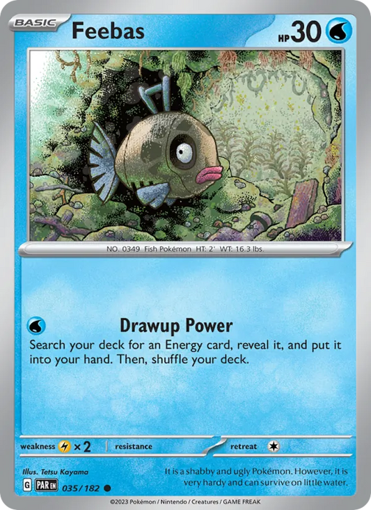 Feebas 035/182  - Reverse Holofoil SV04 Paradox Rift - Common