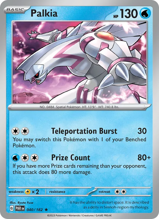 Palkia 040/182  - Holofoil SV04 Paradox Rift - Rare