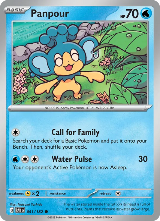 Panpour 041/182  - Reverse Holofoil SV04 Paradox Rift - Common