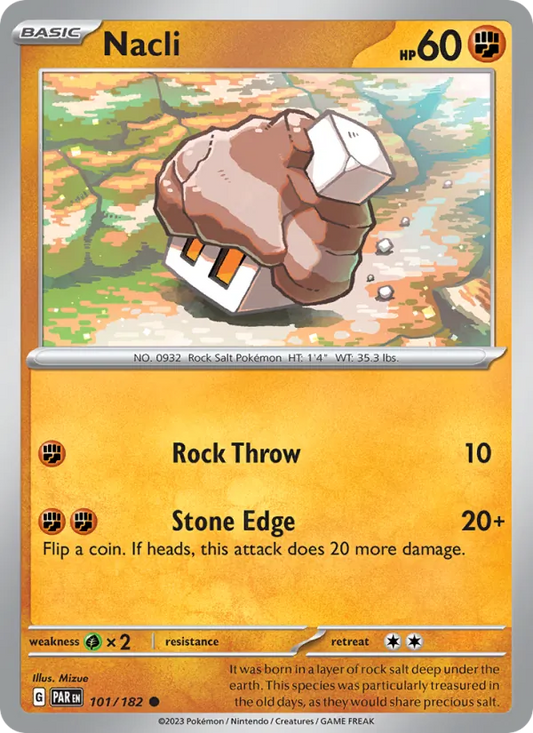 Nacli 101/182  - Reverse Holofoil SV04 Paradox Rift - Common
