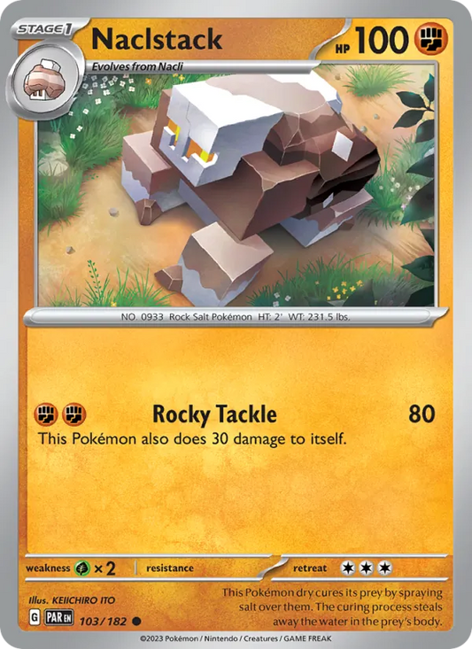 Naclstack 103/182  - Reverse Holofoil SV04 Paradox Rift - Common