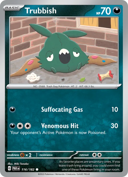 Trubbish 116/182  - Reverse Holofoil SV04 Paradox Rift - Common