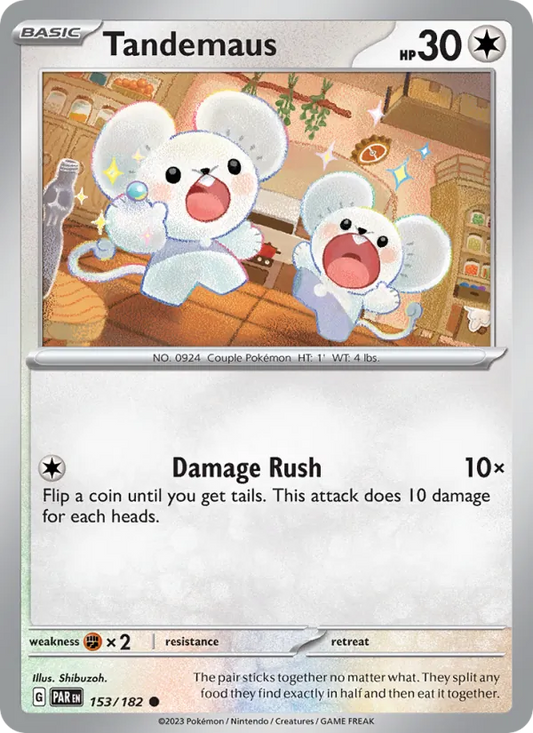 Tandemaus 153/182  - Reverse Holofoil SV04 Paradox Rift - Common