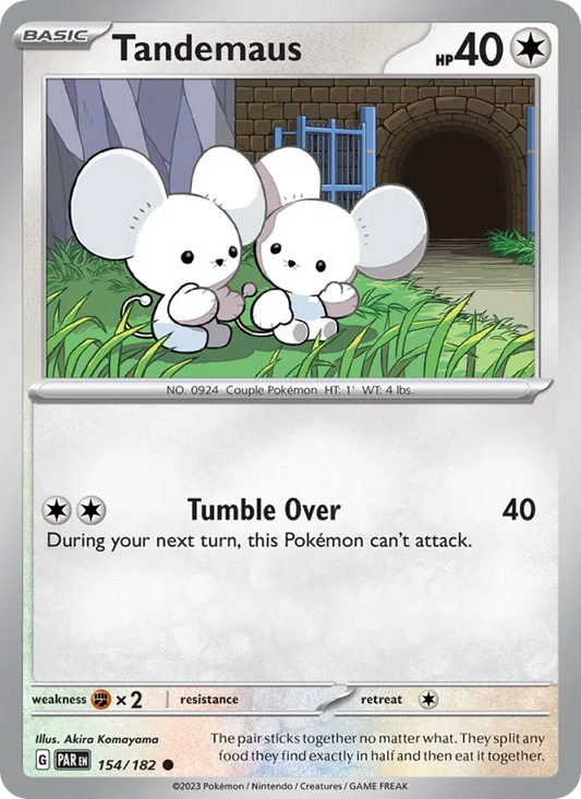Tandemaus 154/182  - Reverse Holofoil SV04 Paradox Rift - Common