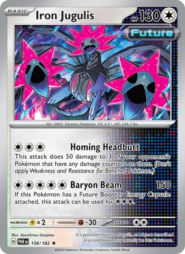 Iron Jugulis 158/182  - Holofoil SV04 Paradox Rift - Rare