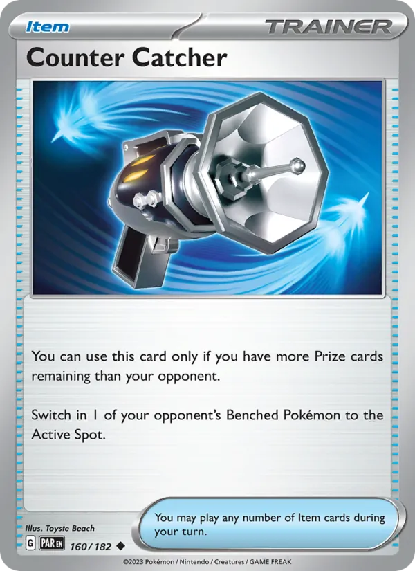 Counter Catcher 160/182  - Reverse Holofoil SV04 Paradox Rift - Uncommon