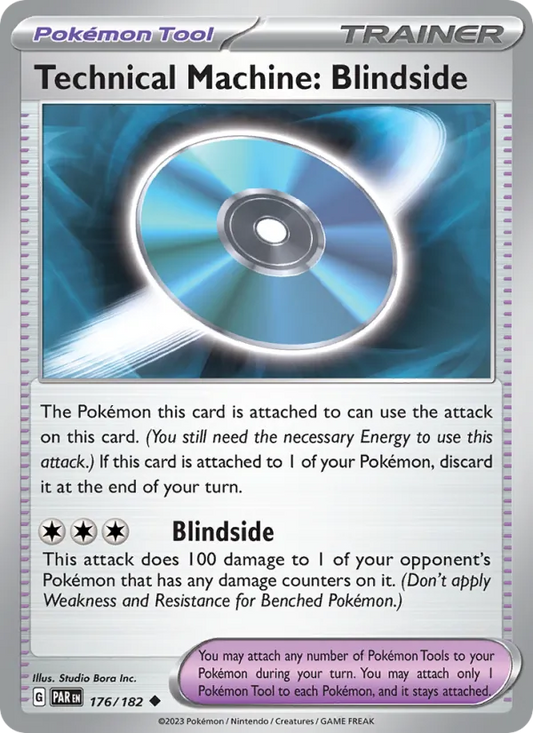 Technical Machine: Blindside 176/182  - Reverse Holofoil SV04 Paradox Rift - Uncommon