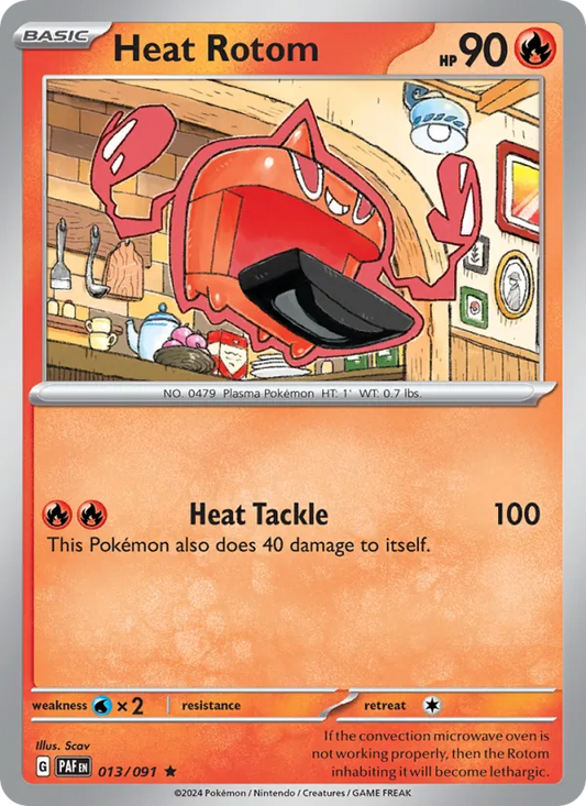 Heat Rotom 013/091  - Holofoil SV Paldean Fates - Rare