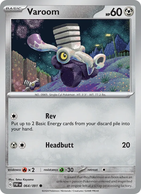 Varoom 064/091  - Reverse Holofoil SV Paldean Fates - Common