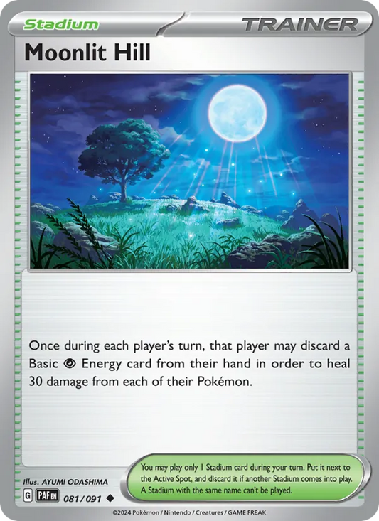 Moonlit Hill 081/091  - Reverse Holofoil SV Paldean Fates - Uncommon