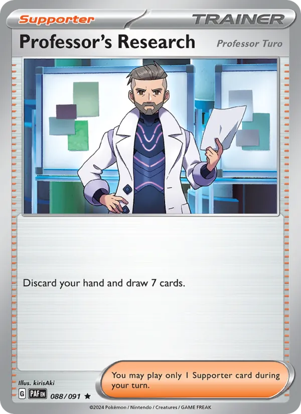 Professor's Research 088/091  - Holofoil SV Paldean Fates - Rare