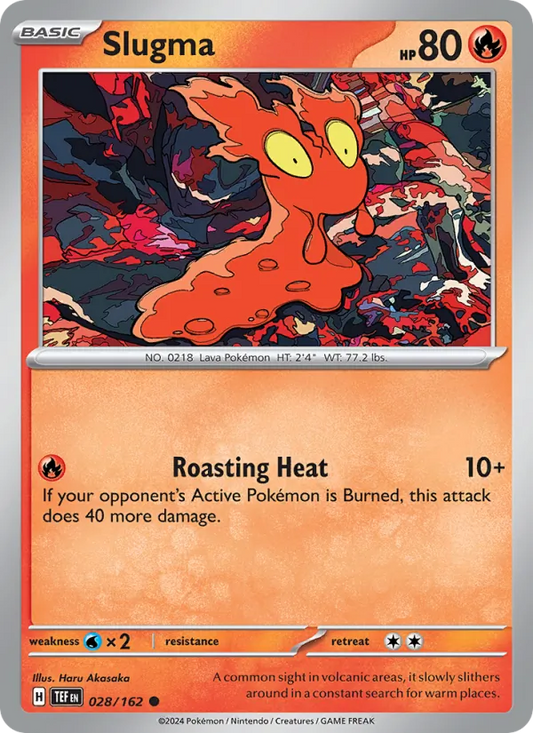 Slugma 028/162  - Reverse Holofoil SV05 Temporal Forces - Common