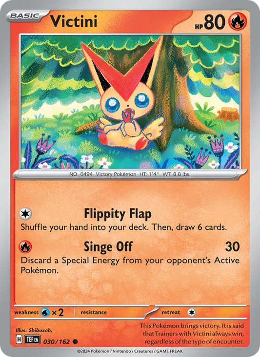 Victini 030/162  - Reverse Holofoil SV05 Temporal Forces - Common