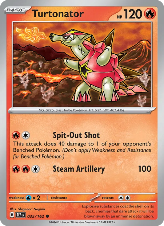 Turtonator 035/162  - Reverse Holofoil SV05 Temporal Forces - Common