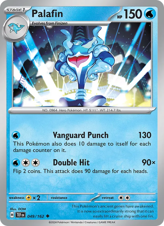 Palafin 049/162  - Reverse Holofoil SV05 Temporal Forces - Uncommon