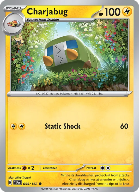 Charjabug 055/162  - Reverse Holofoil SV05 Temporal Forces - Common