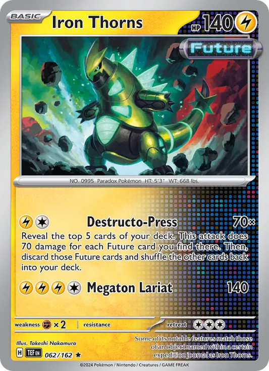 Iron Thorns 062/162  - Holofoil SV05 Temporal Forces - Rare