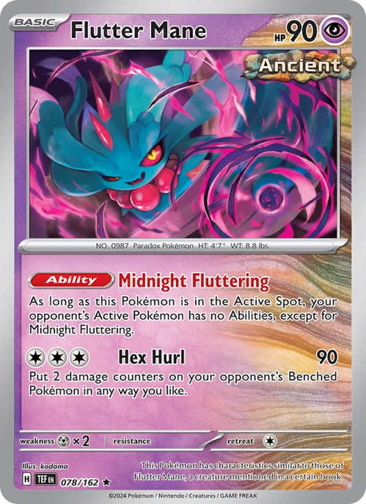 Flutter Mane 078/162  - Holofoil SV05 Temporal Forces - Rare