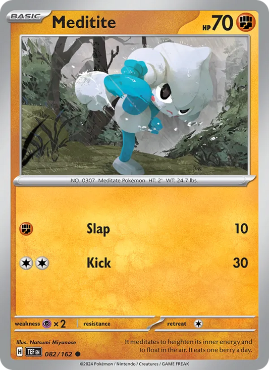 Meditite 082/162  - Reverse Holofoil SV05 Temporal Forces - Common
