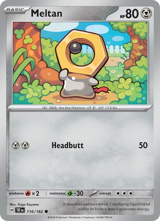 Meltan 116/162  - Reverse Holofoil SV05 Temporal Forces - Common