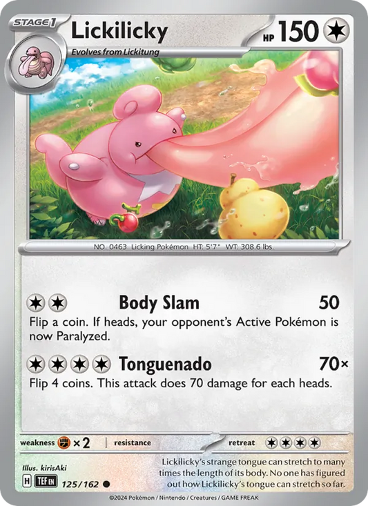 Lickilicky 125/162  - Reverse Holofoil SV05 Temporal Forces - Common