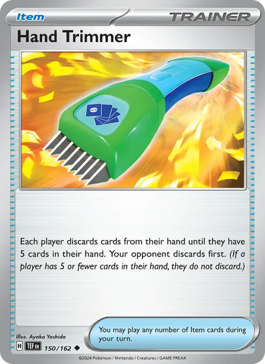 Hand Trimmer 150/162  - Reverse Holofoil SV05 Temporal Forces - Uncommon