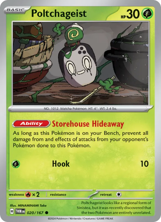 Poltchageist 020/167  - Reverse Holofoil SV06 Twilight Masquerade - Common