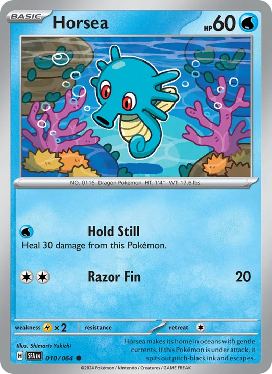 Horsea 010/064  - Reverse Holofoil SV Shrouded Fable - Common