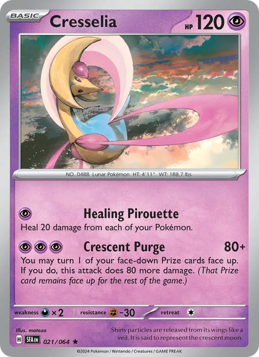 Cresselia 021/064  - Reverse Holofoil SV Shrouded Fable - Rare
