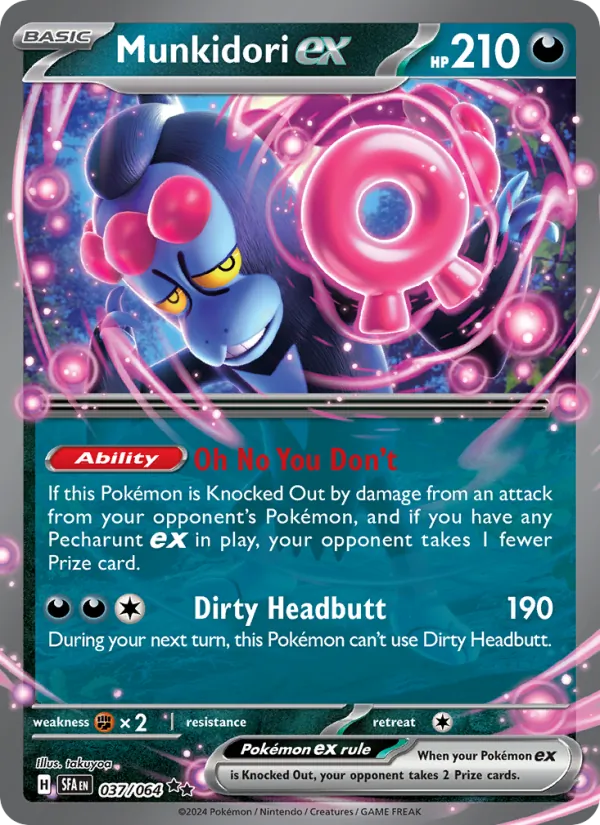 Munkidori ex 037/064  - Holofoil SV Shrouded Fable - Double Rare