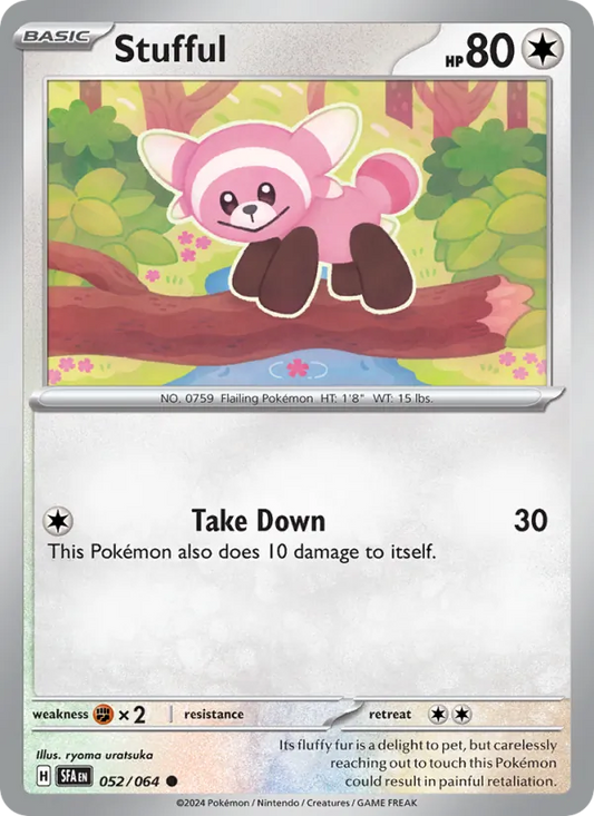 Stufful 052/064  - Reverse Holofoil SV Shrouded Fable - Common