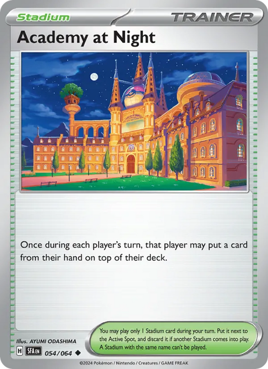 Academy at Night 054/064  - Reverse Holofoil SV Shrouded Fable - Uncommon