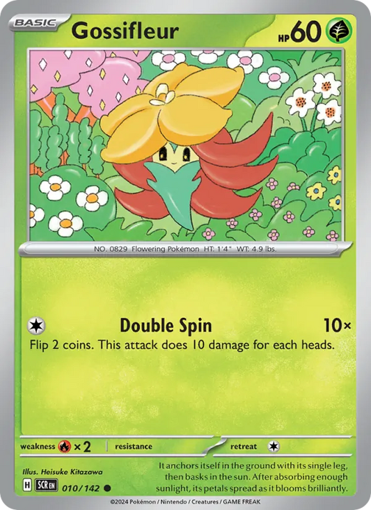 Gossifleur 010/142  - Reverse Holofoil SV07 Stellar Crown - Common