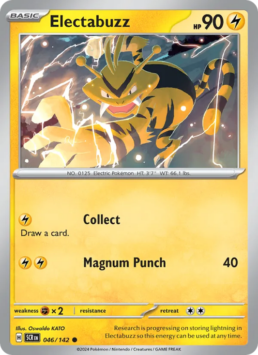 Electabuzz 046/142  - Reverse Holofoil SV07 Stellar Crown - Common