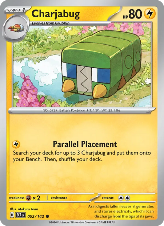 Charjabug 052/142  - Reverse Holofoil SV07 Stellar Crown - Common
