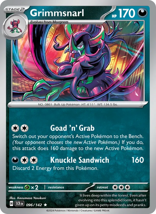Grimmsnarl 096/142  - Holofoil SV07 Stellar Crown - Rare