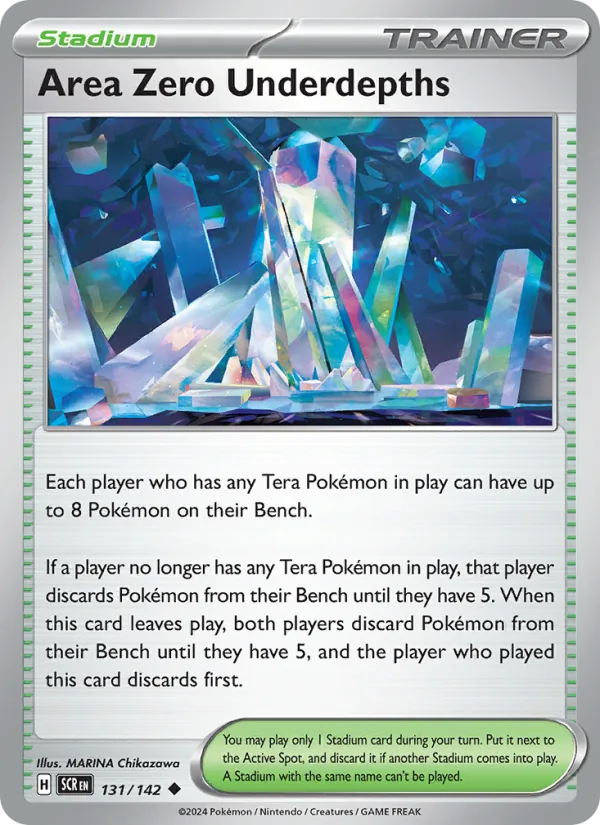 Area Zero Underdepths 131/142  - Reverse Holofoil SV07 Stellar Crown - Uncommon