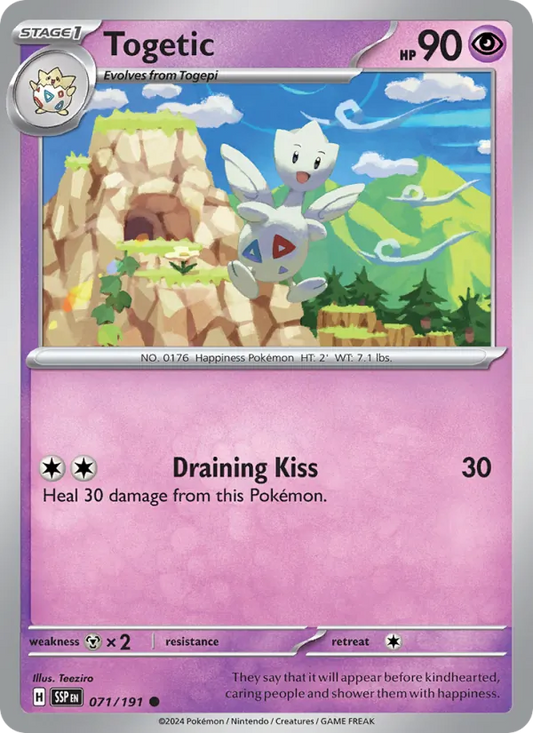 Togetic 071/191  - Reverse Holofoil SV08 Surging Sparks - Common