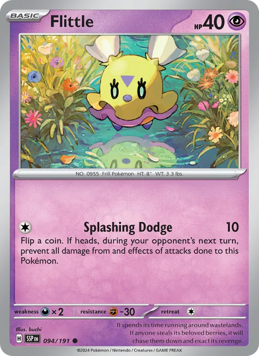 Flittle 094/191  - Reverse Holofoil SV08 Surging Sparks - Common