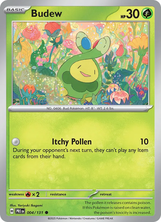 Budew 004/131  - Reverse Holofoil SV Prismatic Evolutions - Common