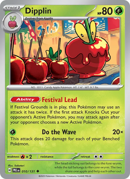 Dipplin 010/131  - Reverse Holofoil SV Prismatic Evolutions - Uncommon
