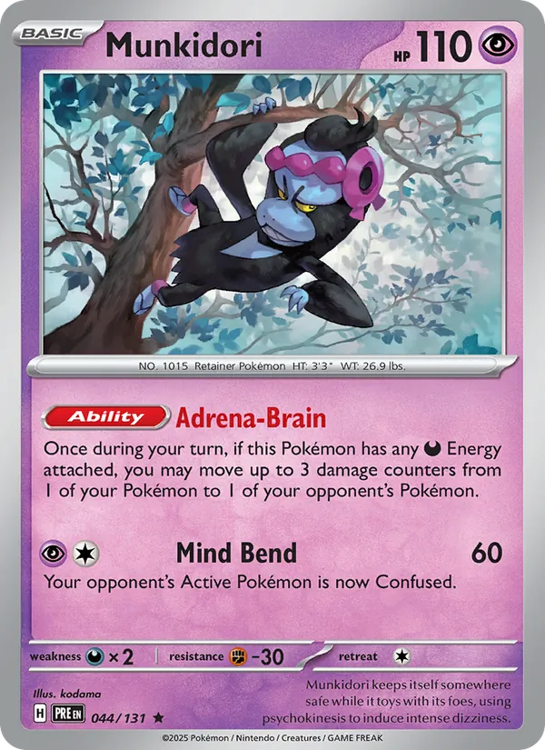 Munkidori 044/131  - Holofoil SV Prismatic Evolutions - Rare