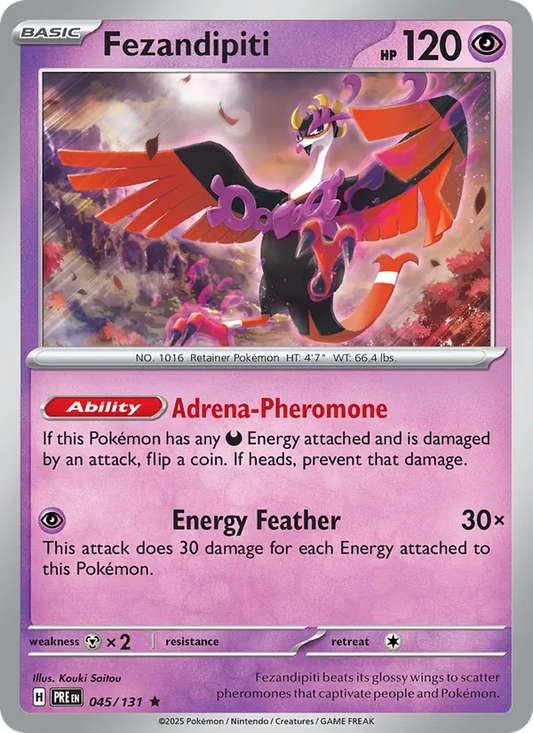 Fezandipiti 045/131  - Reverse Holofoil SV Prismatic Evolutions - Rare