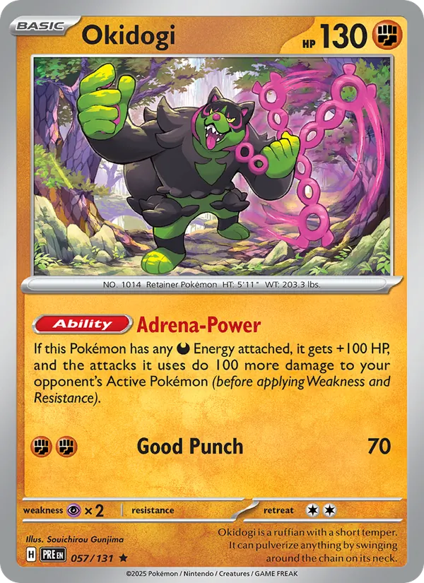 Okidogi 057/131  - Holofoil SV Prismatic Evolutions - Rare