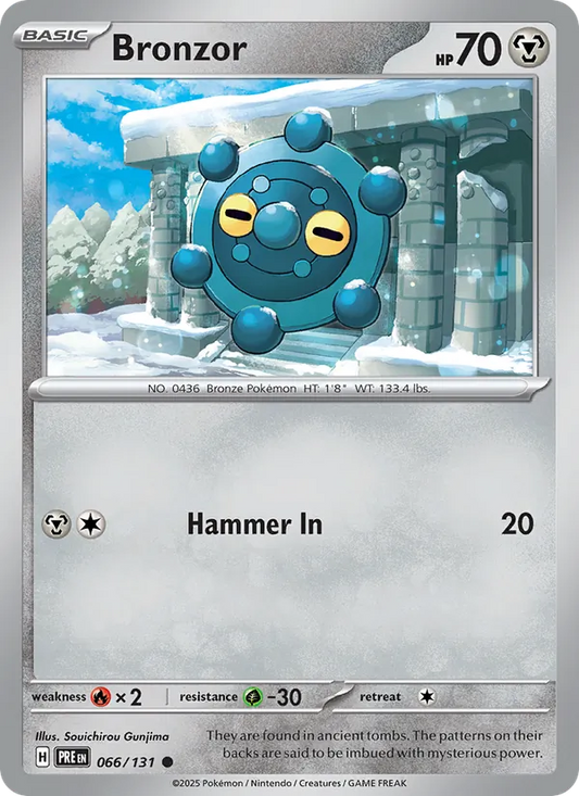 Bronzor 066/131  - Reverse Holofoil SV Prismatic Evolutions - Common